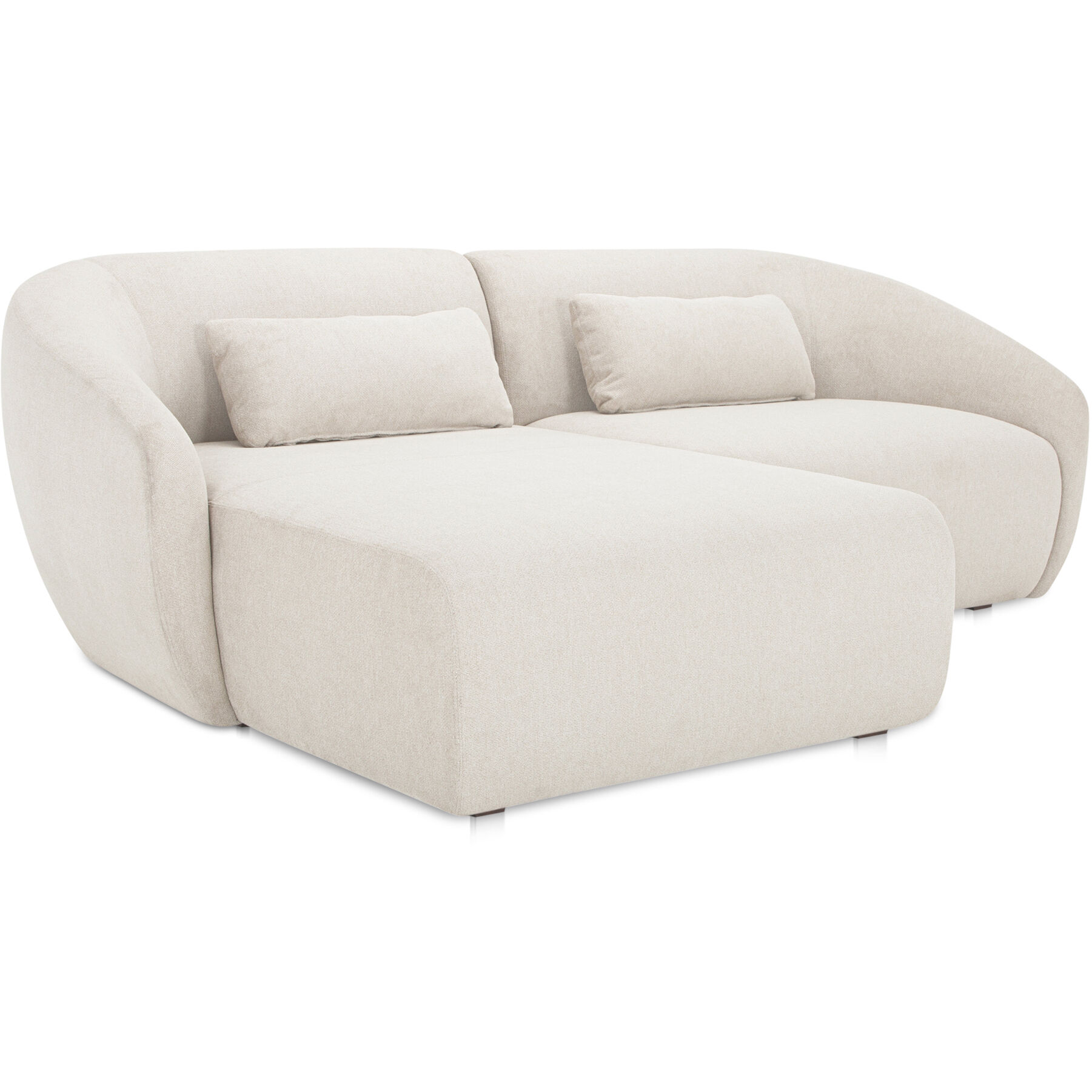 Amelia White Modular Left Sectional, Nook